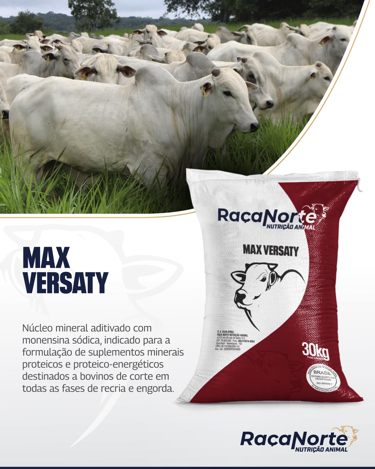 Produto MAX VERSATY da Raça Norte