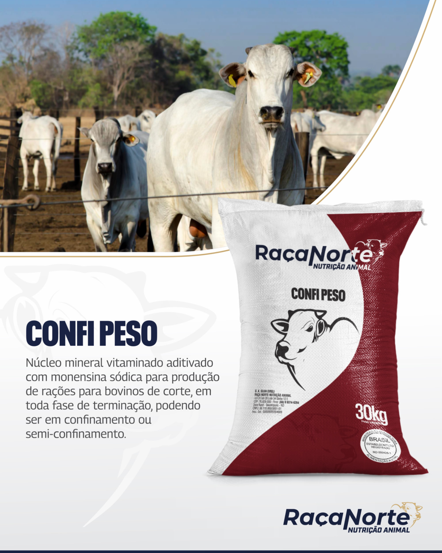 Produto CONFI PESO da Raça Norte